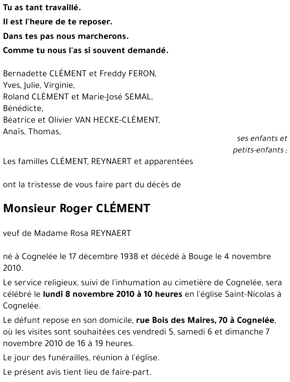 Roger CLEMENT