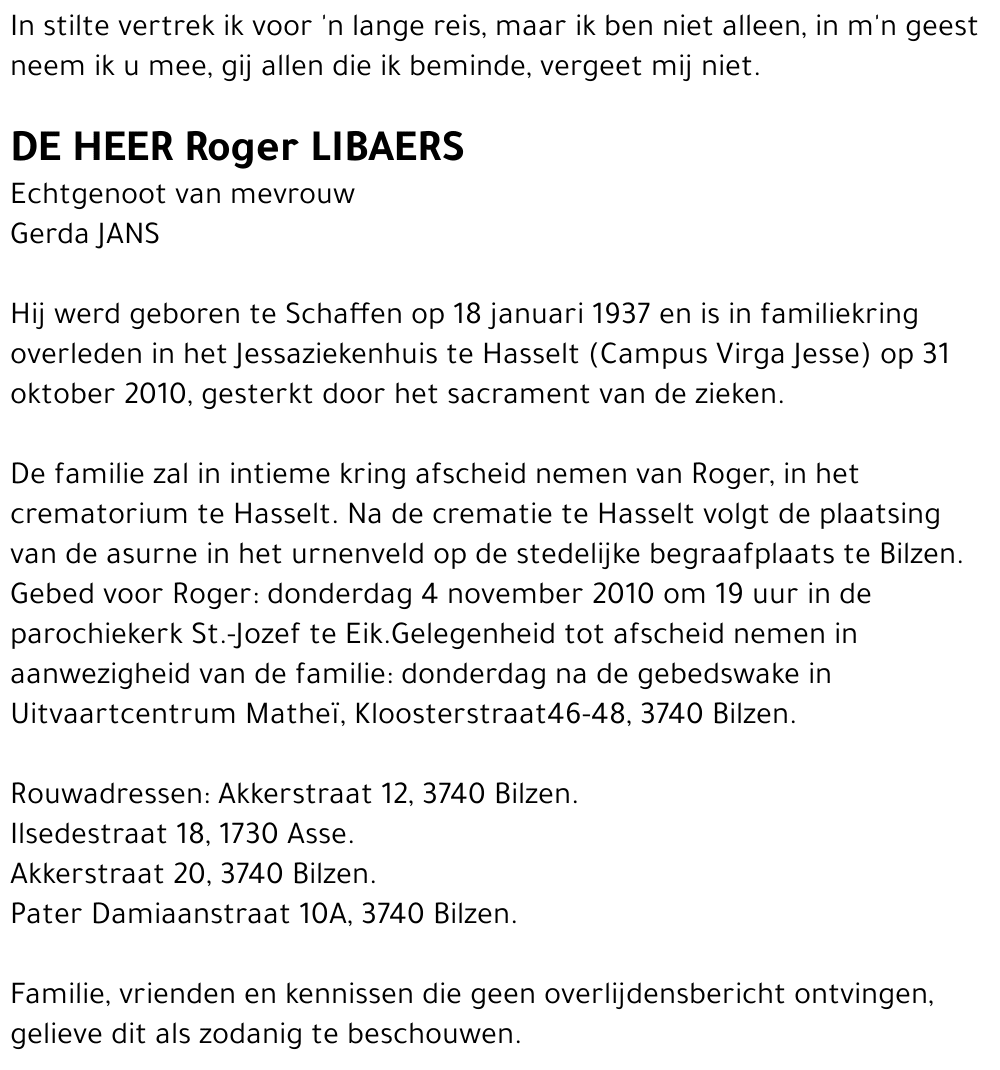 Roger LIBAERS