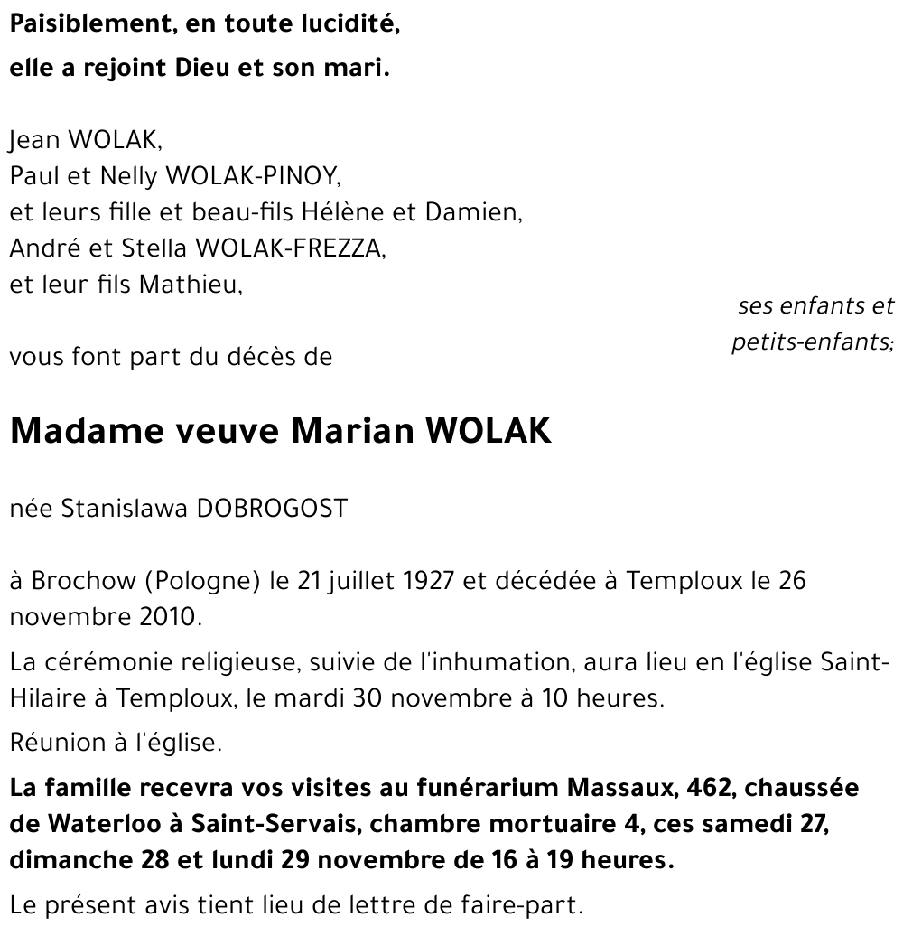 Stanislawa DOBROGOST