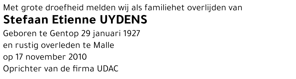 Stefaan Etienne Uydens