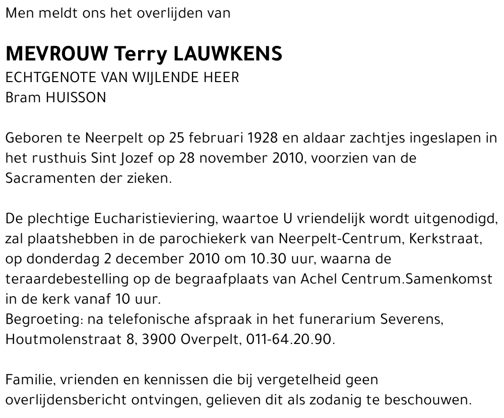 Terry Lauwkens