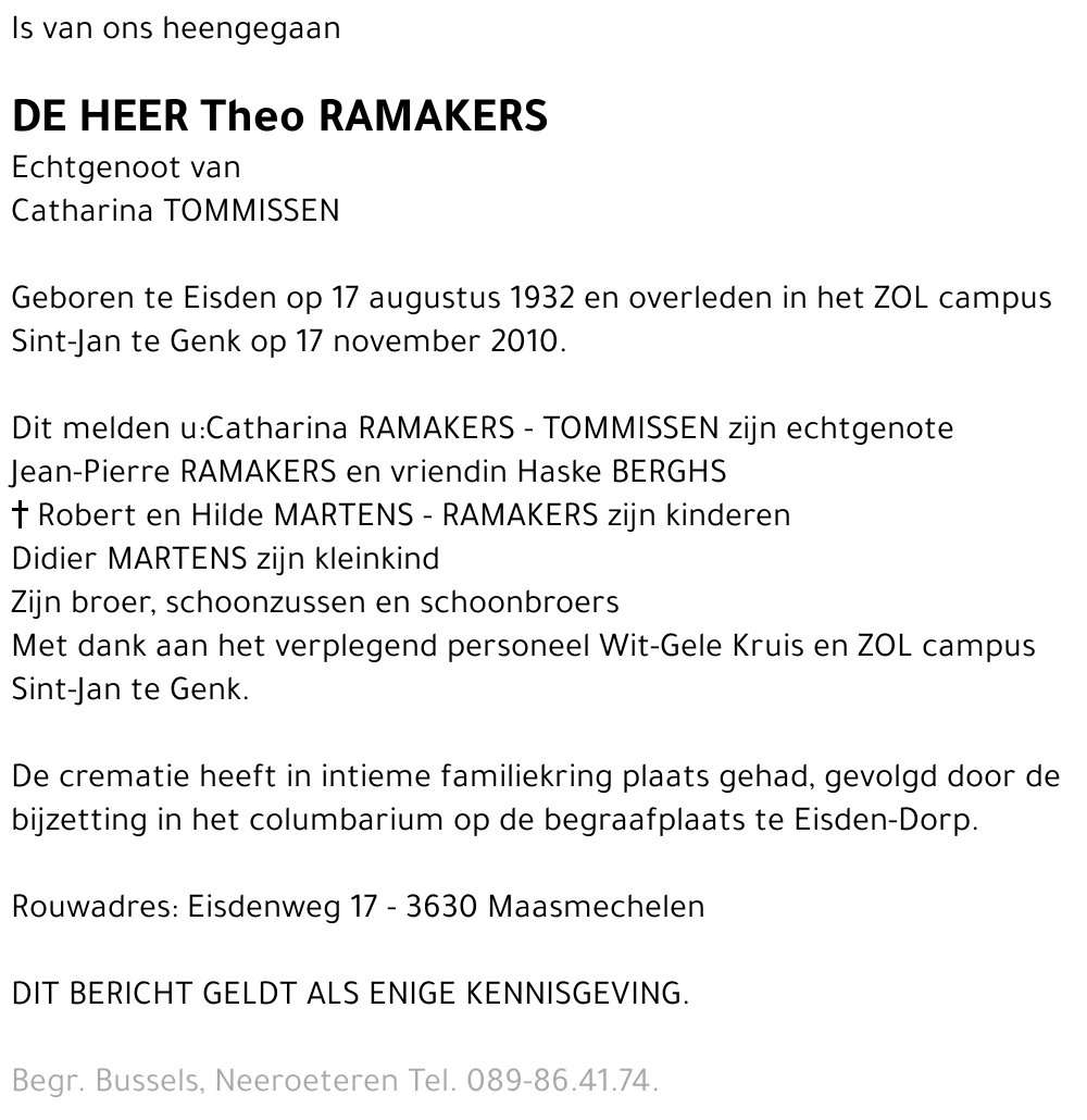 Theo Ramakers