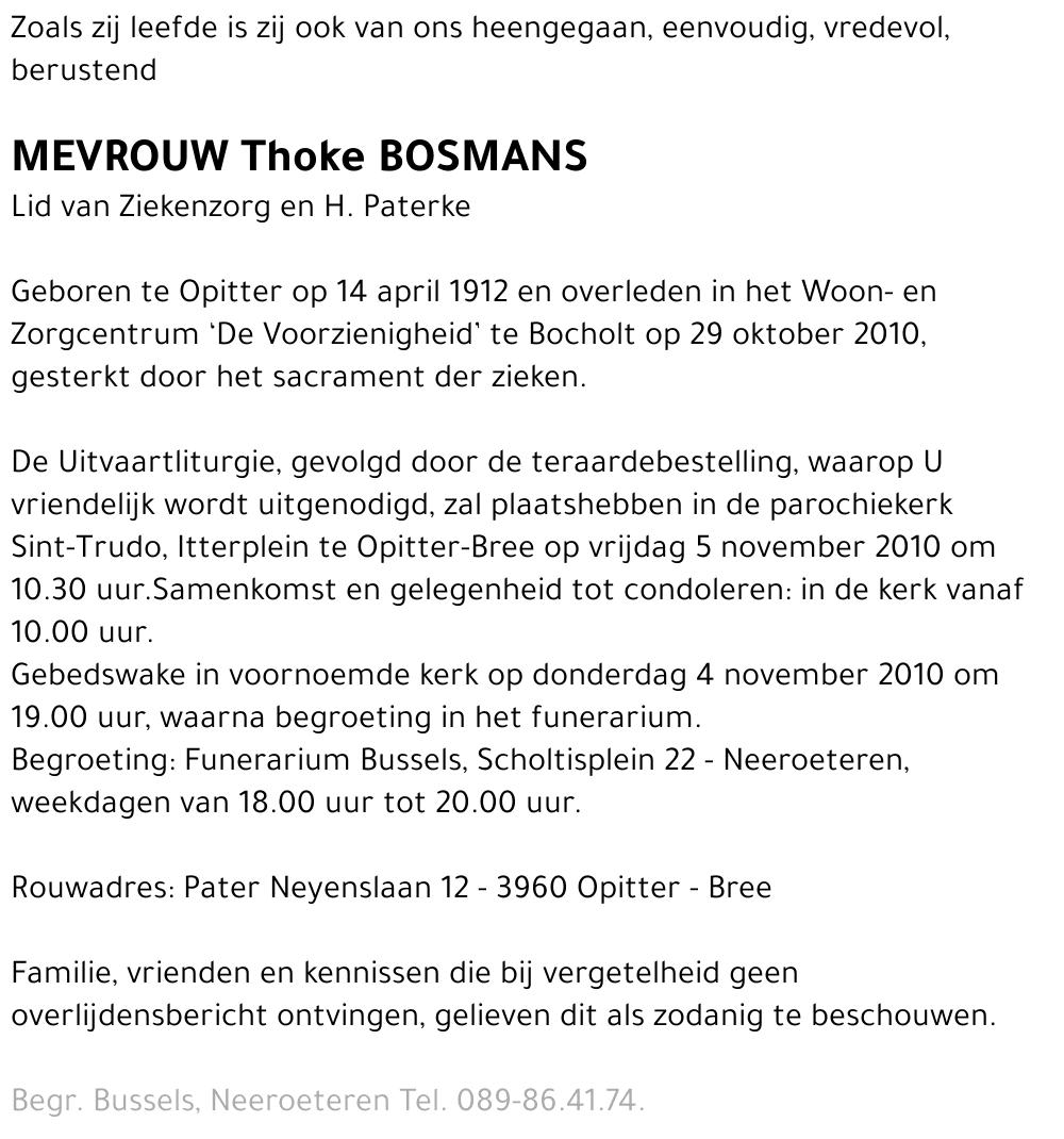 Thoke BOSMANS