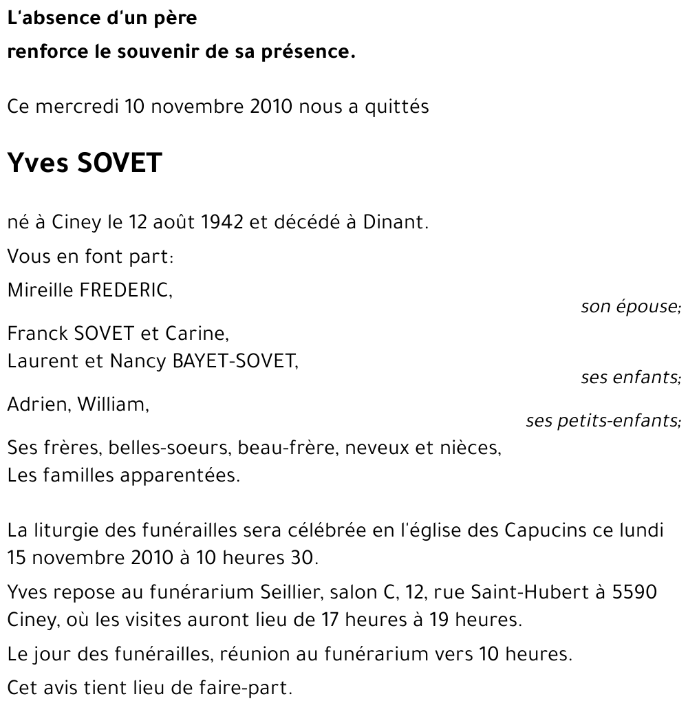Yves SOVET