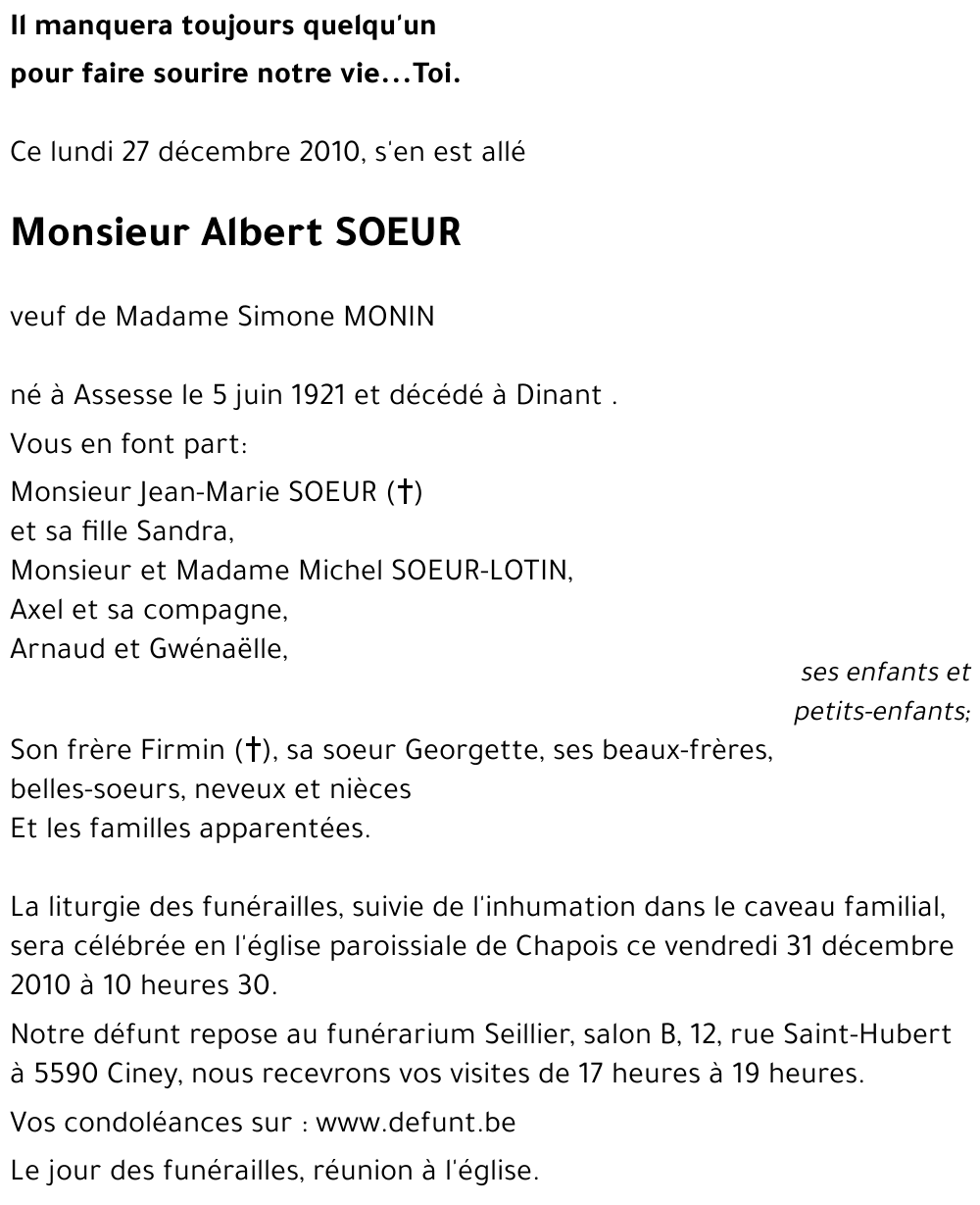 Albert SOEUR