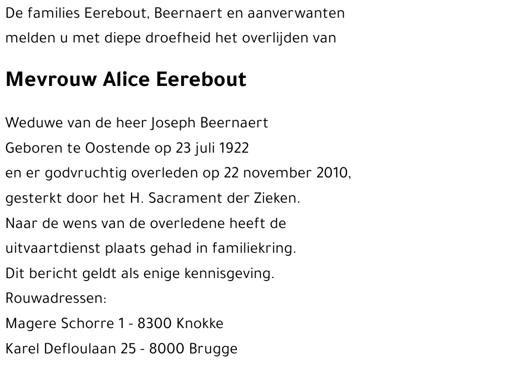 Alice Eerebout