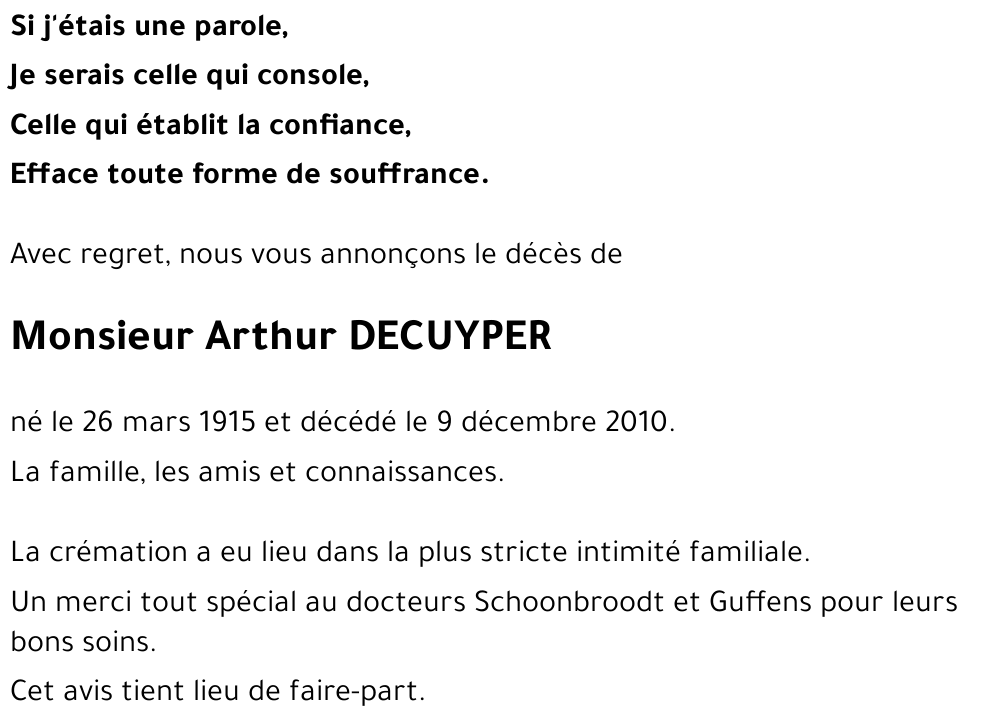 Arthur DECUYPER