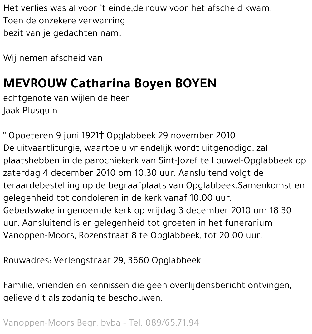 Catharina Boyen