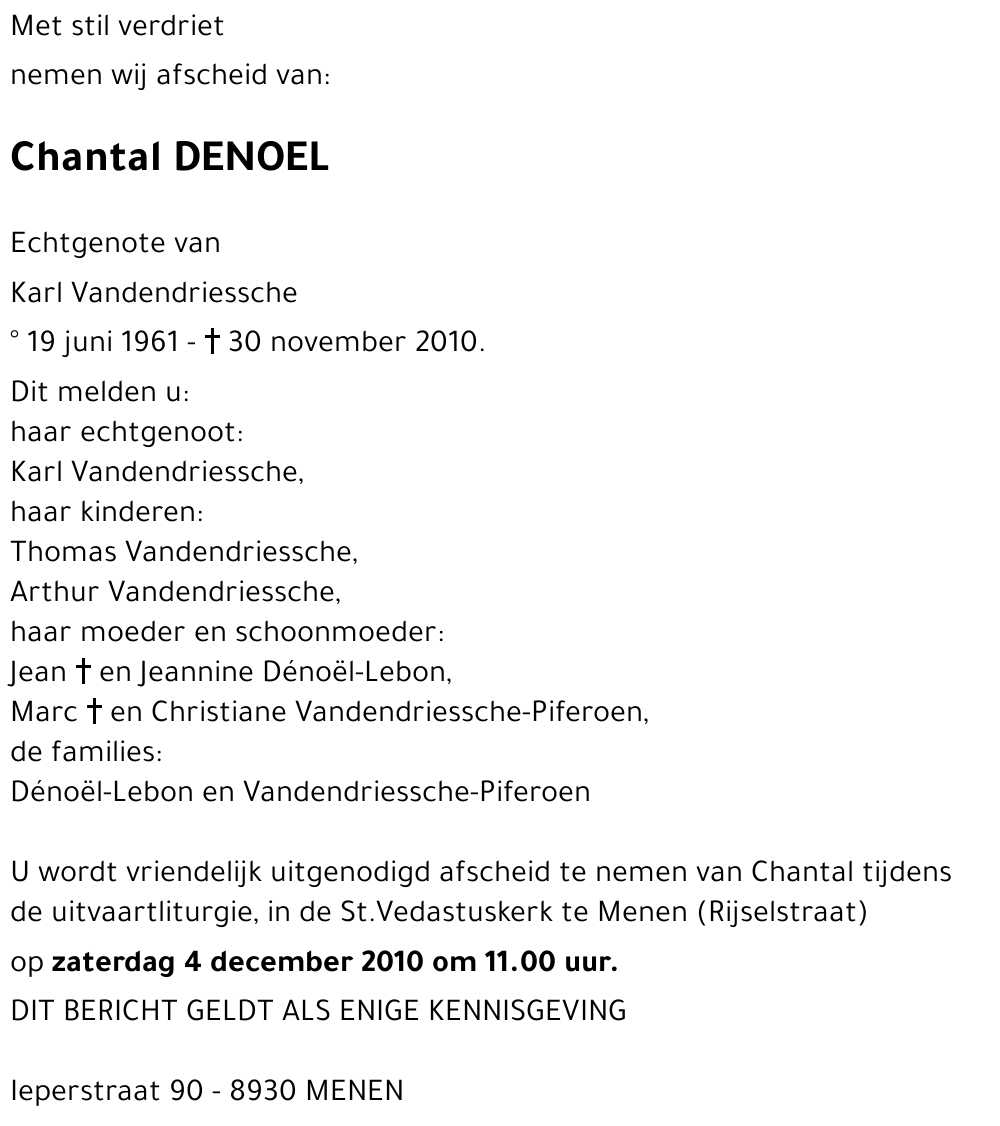 Chantal DENOEL