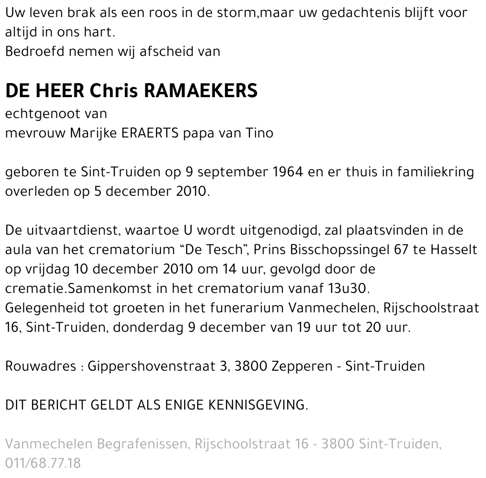 Chris Ramaekers