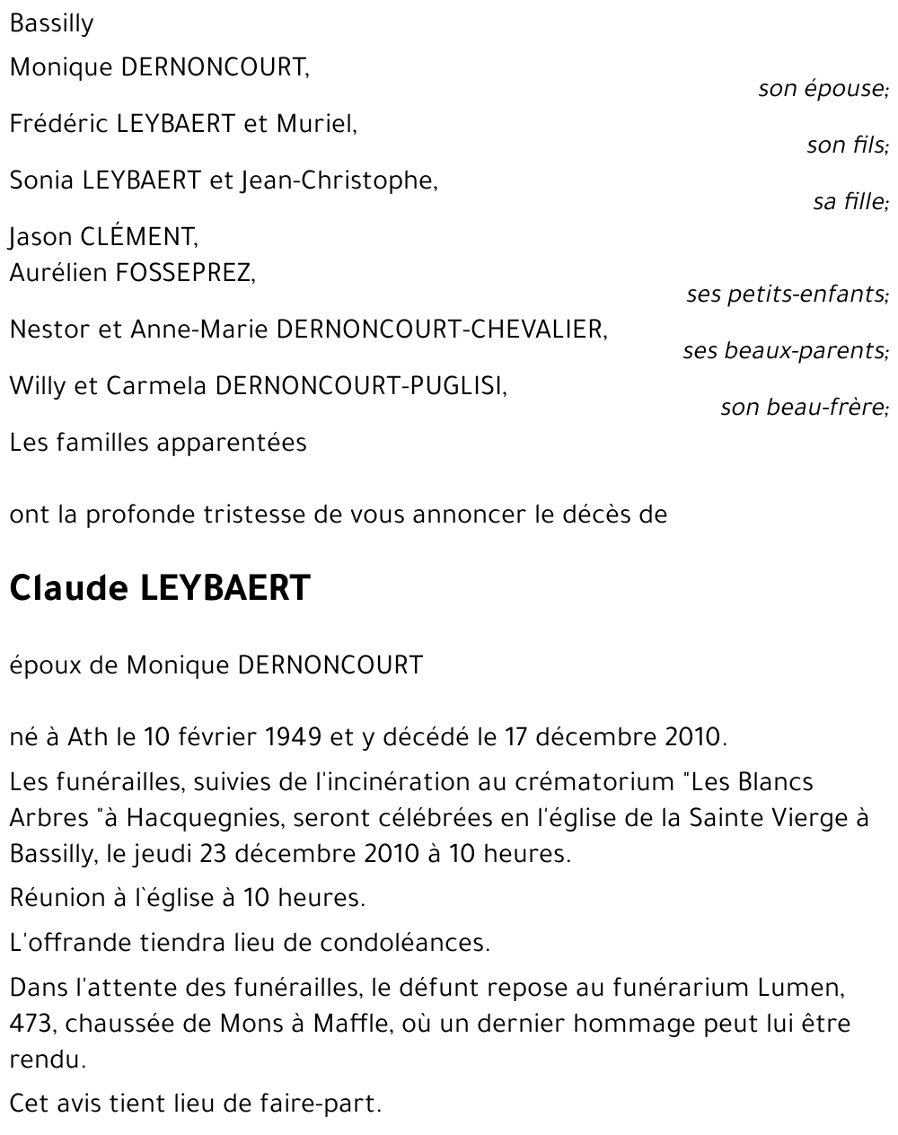 claude Leybaert