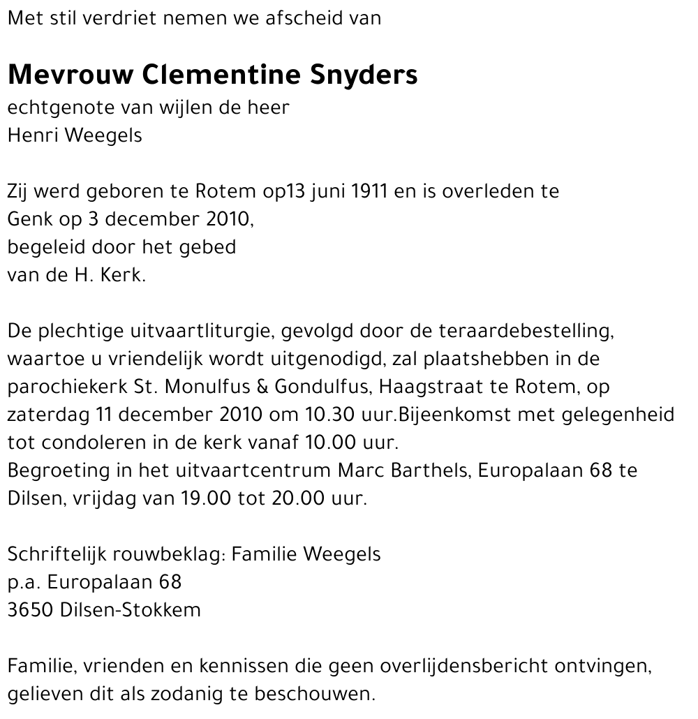 Clementine Snyders