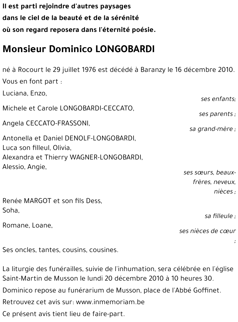 Dominico LONGOBARDI