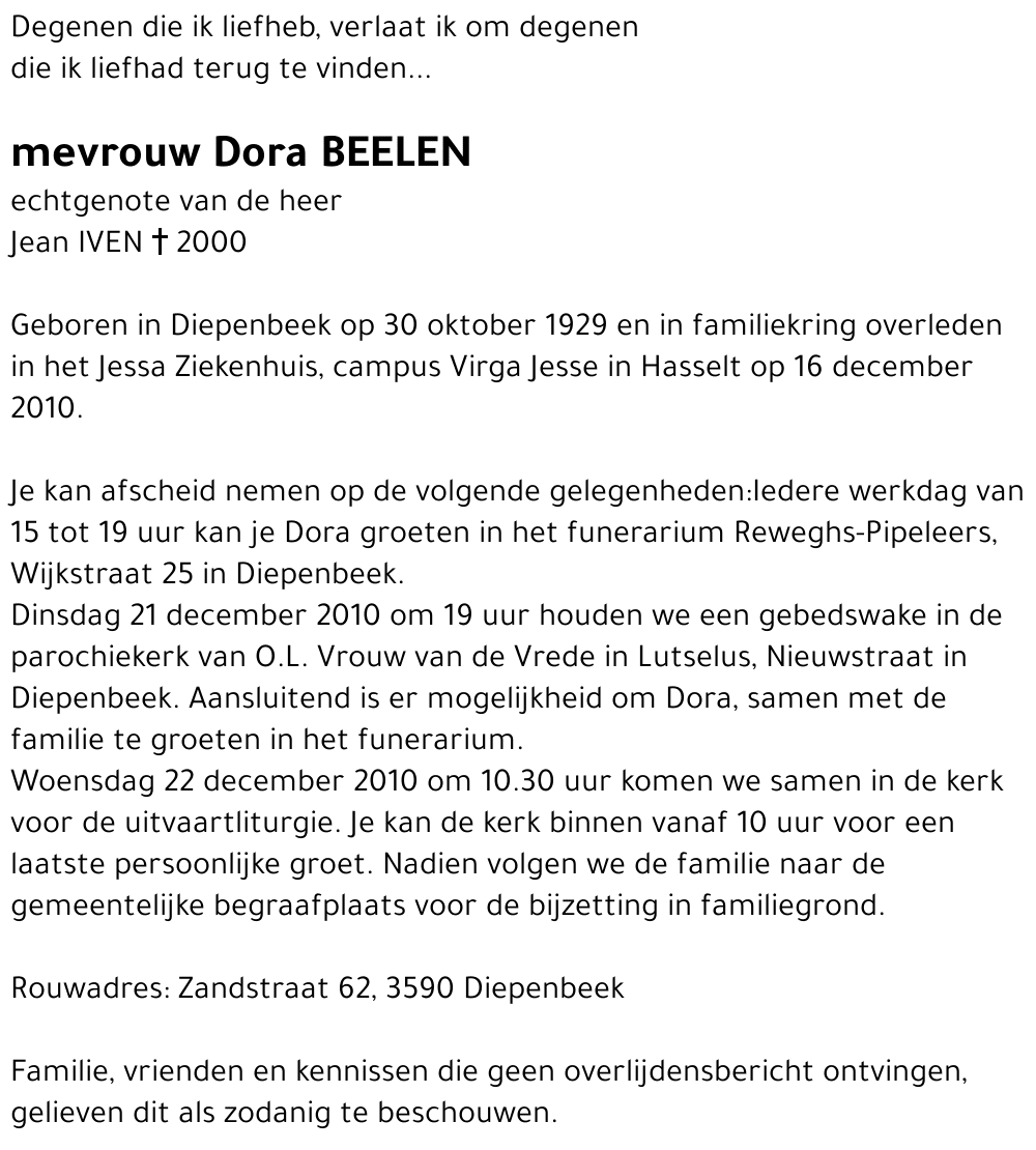 Dora Beelen