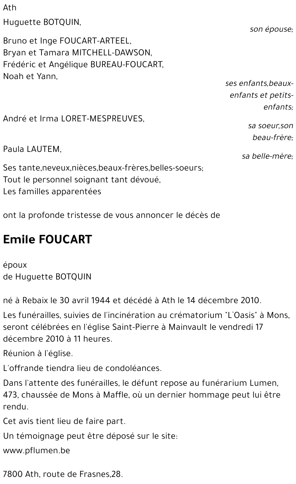 Emile Foucart