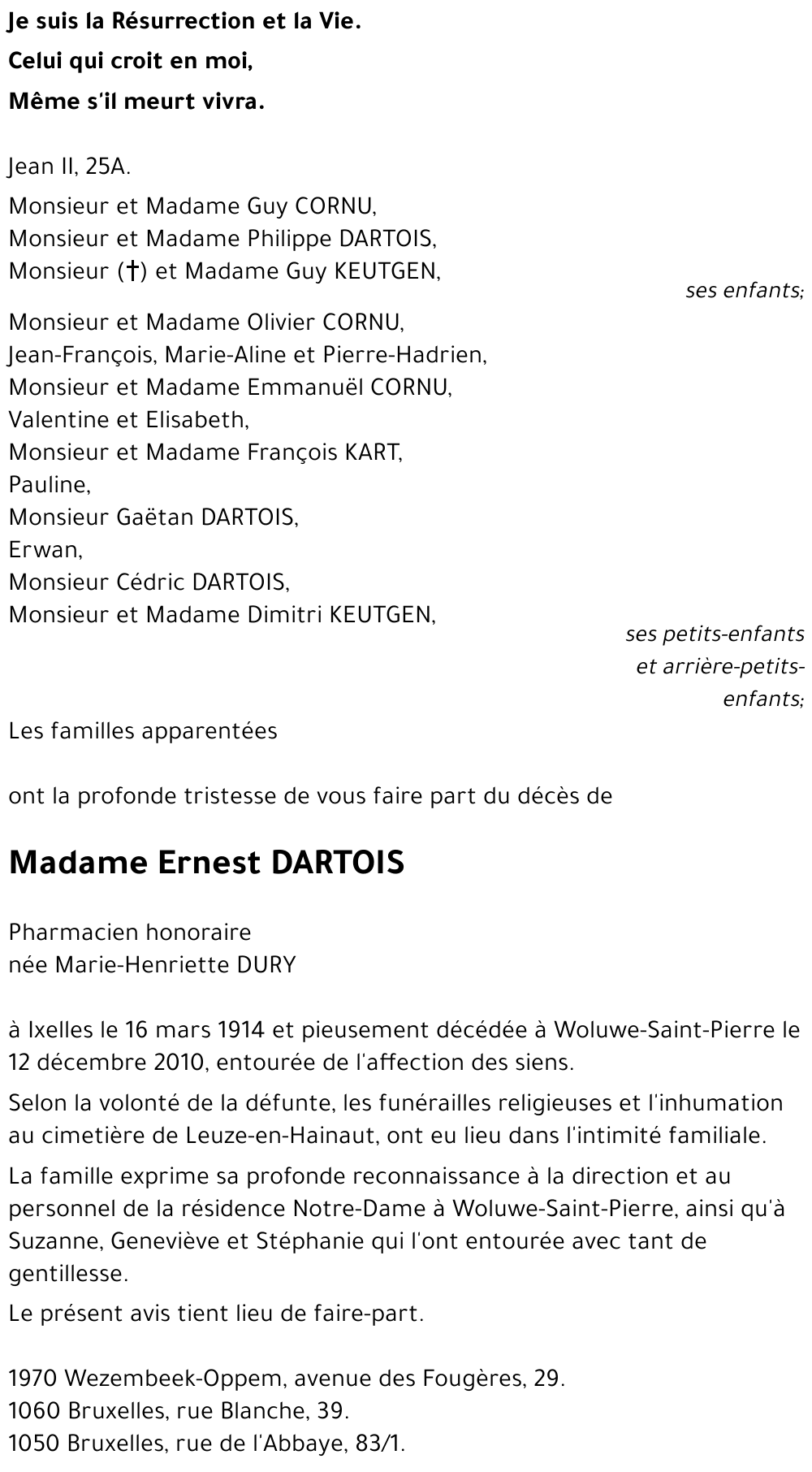 Ernest DARTOIS