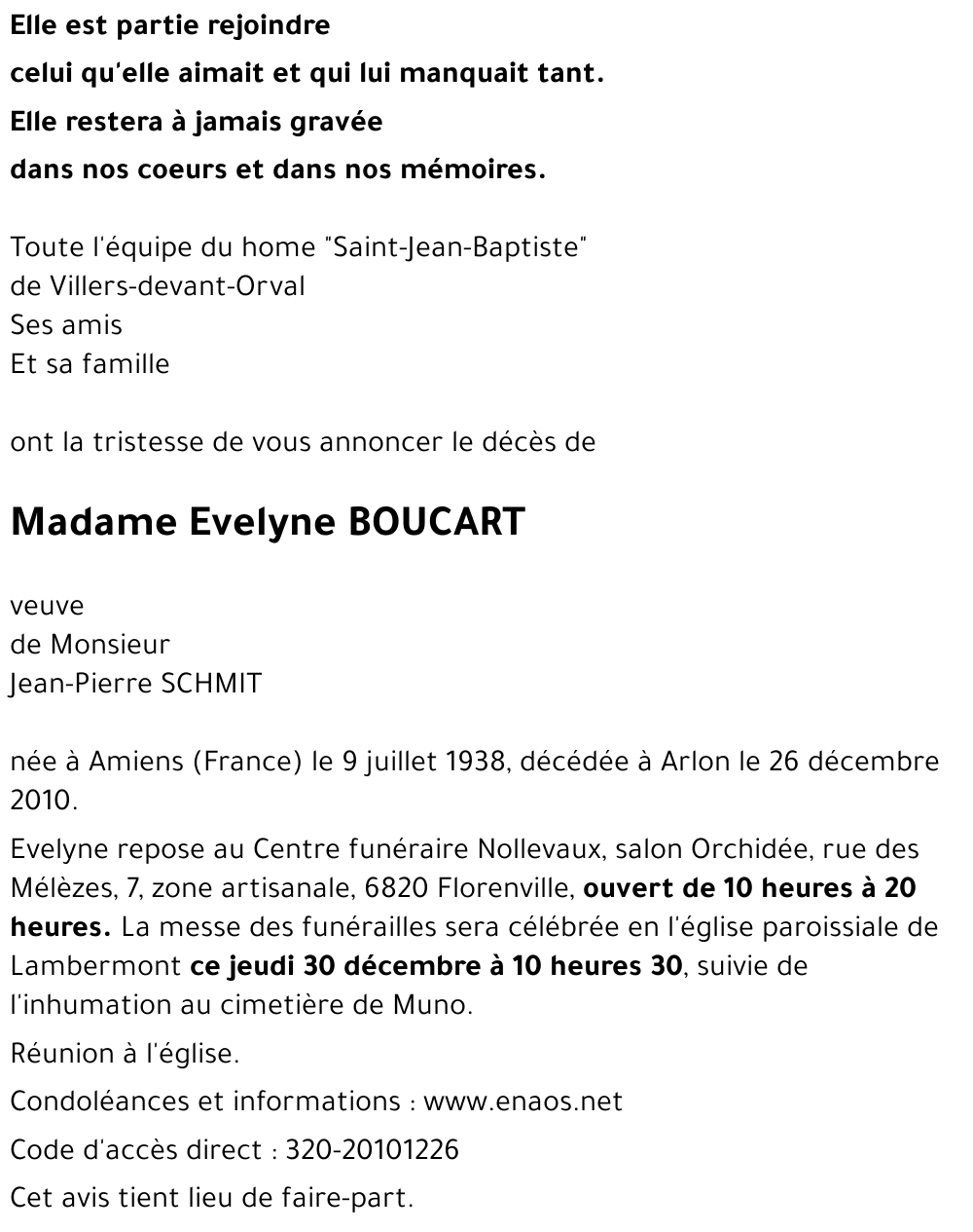 Evelyne BOUCART