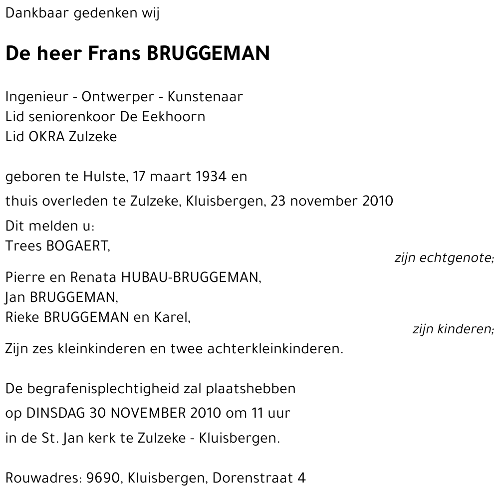 Frans BRUGGEMAN