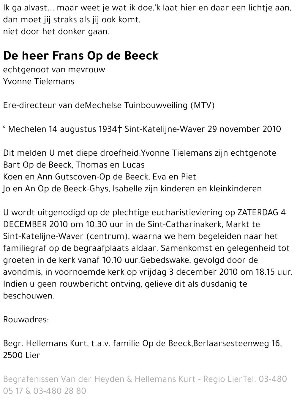 Frans Op de Beeck