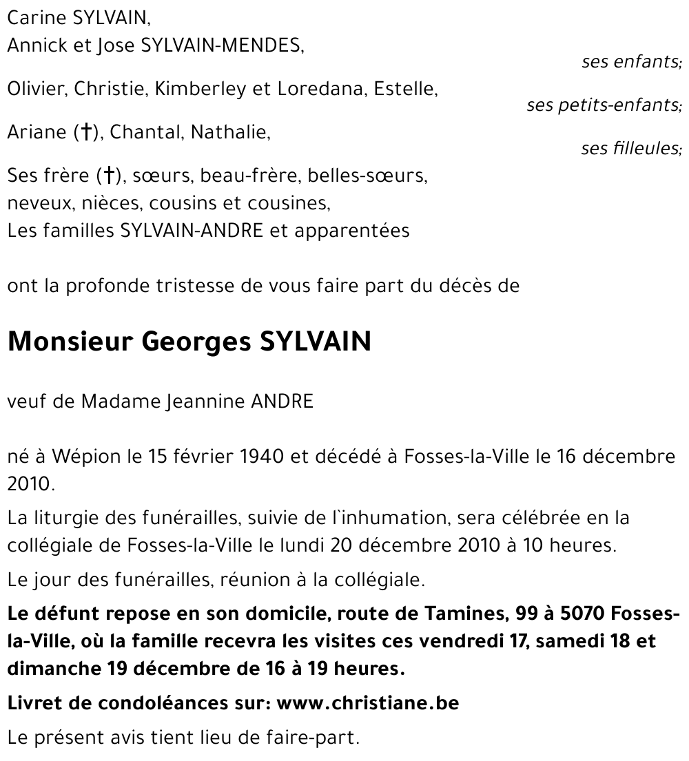 Georges SYLVAIN
