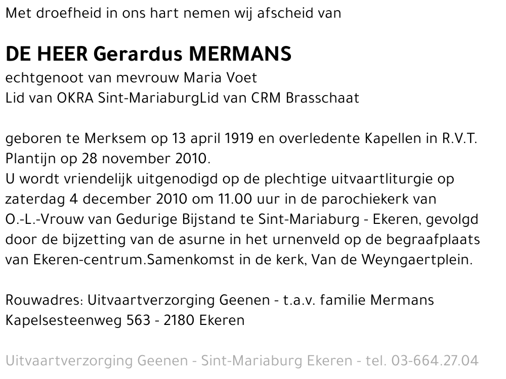 Gerardus Mermans