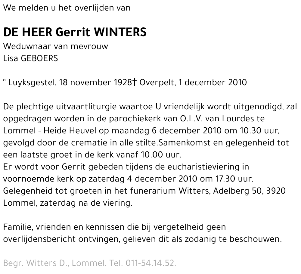 Gerrit Winters