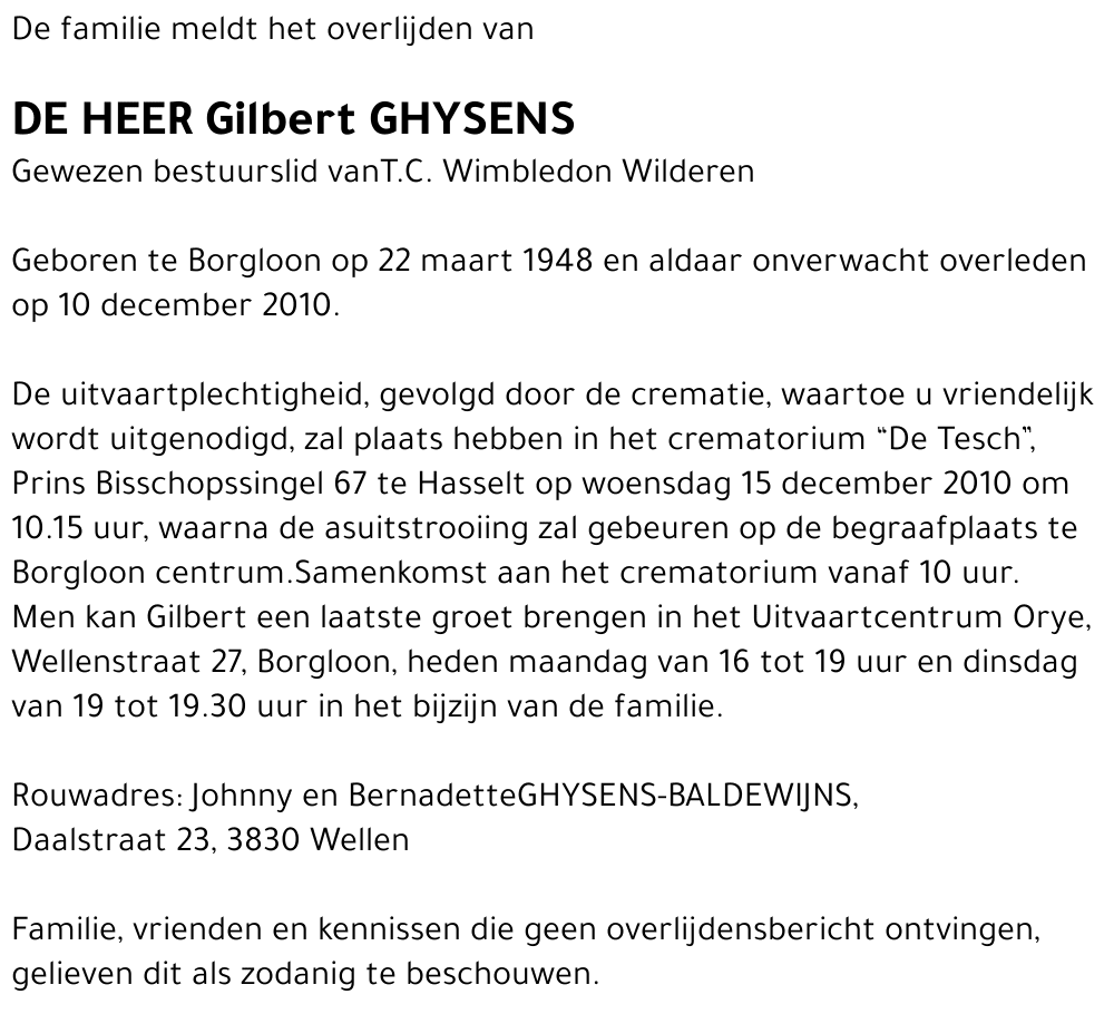 Gilbert Ghysens