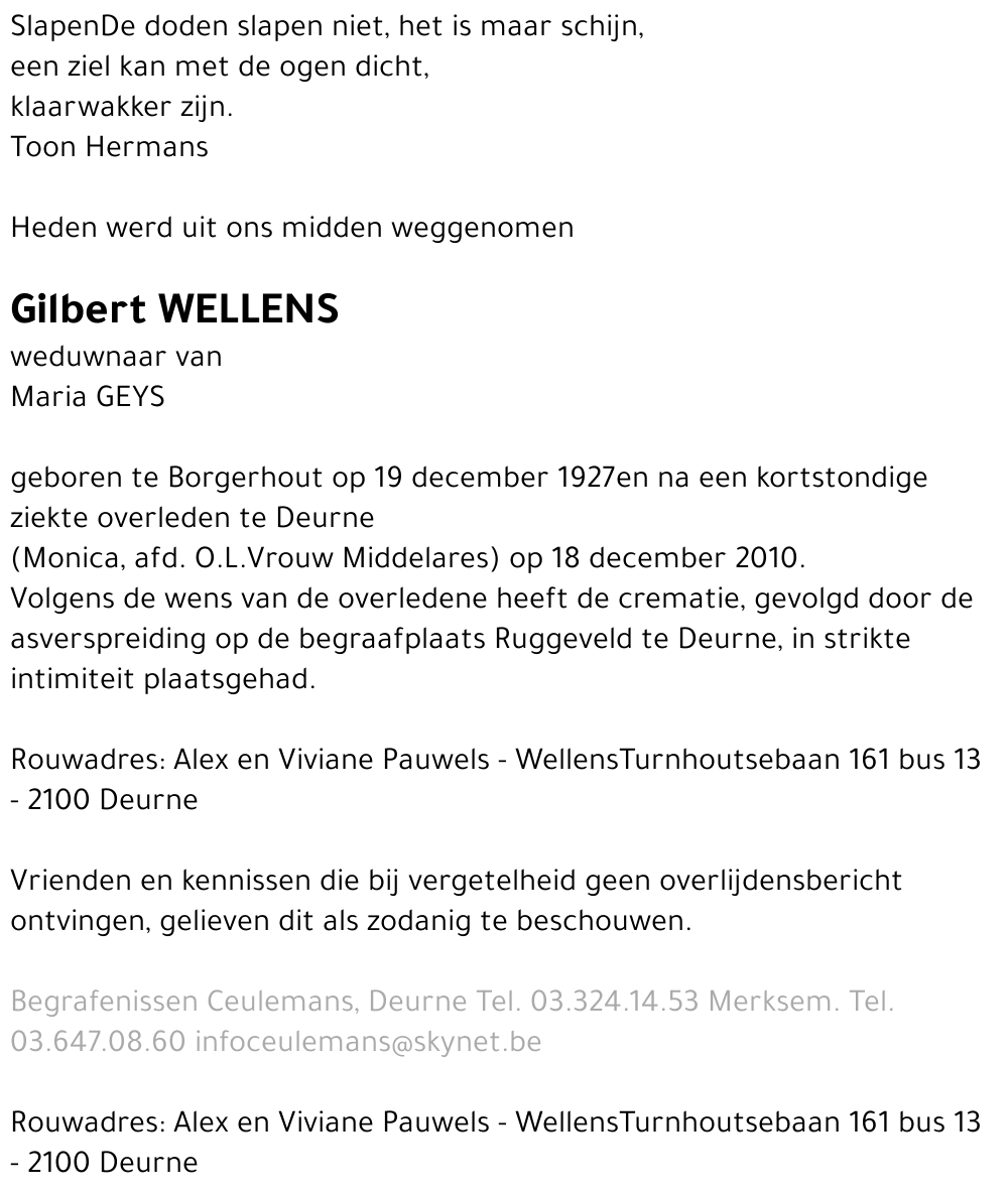 Gilbert Wellens