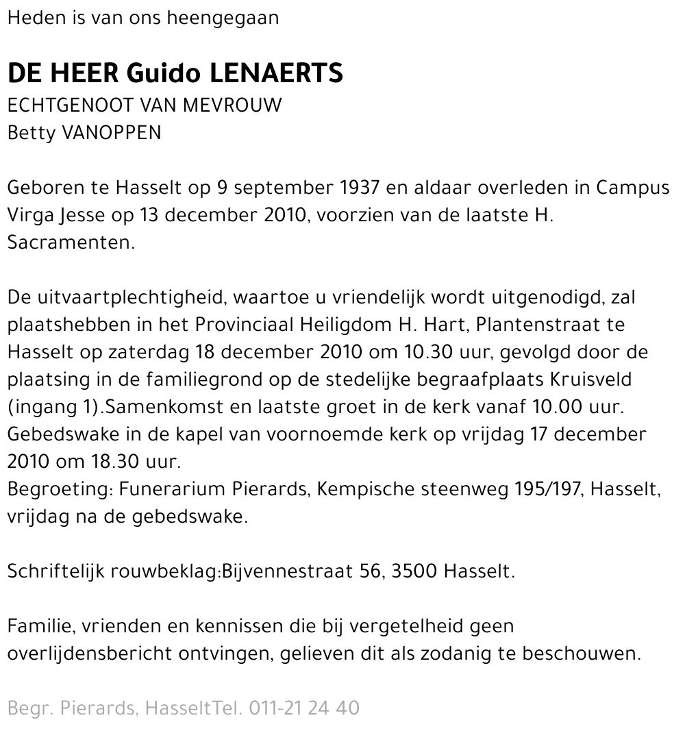 Guido Lenaerts