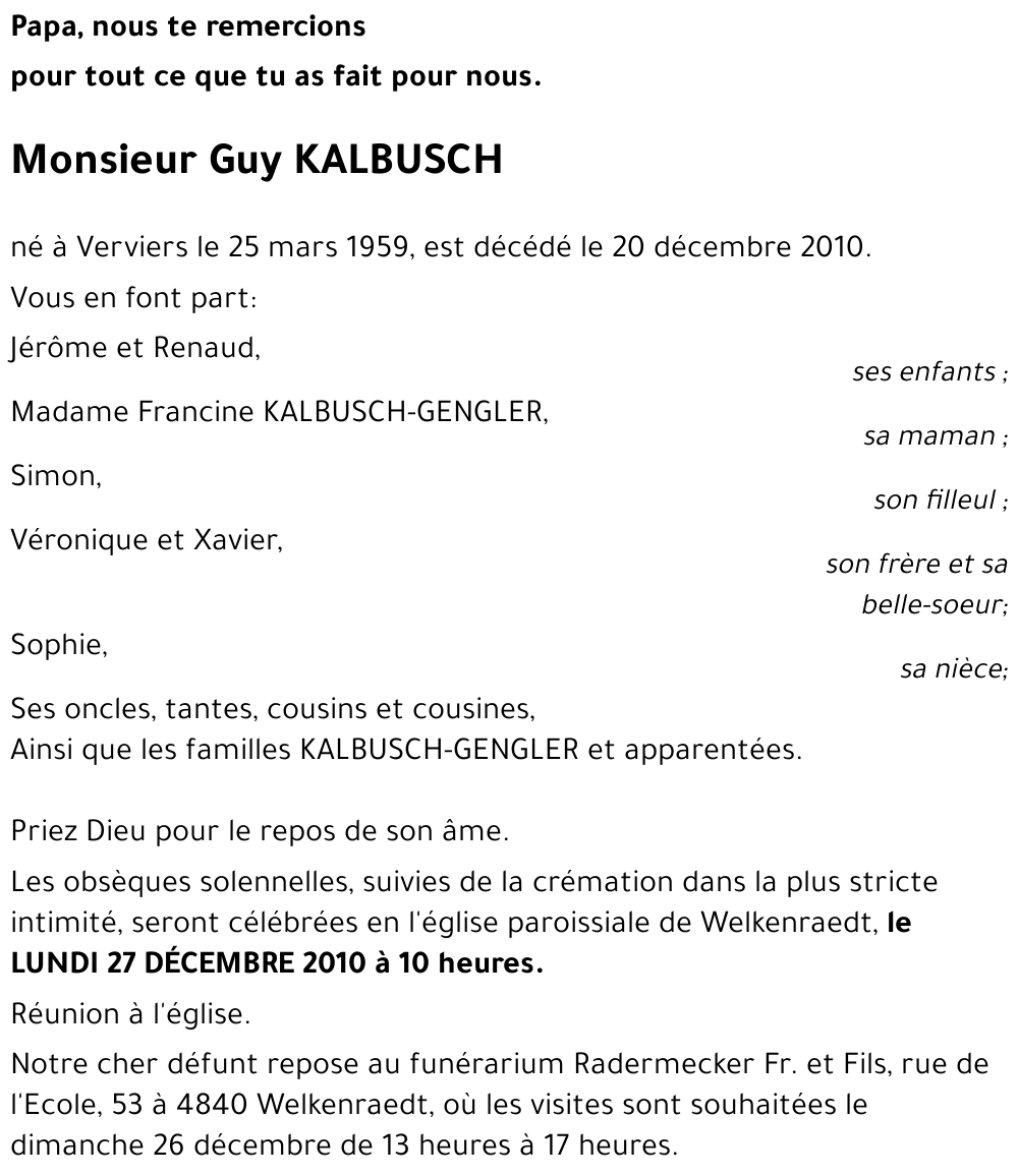 Guy KALBUSCH