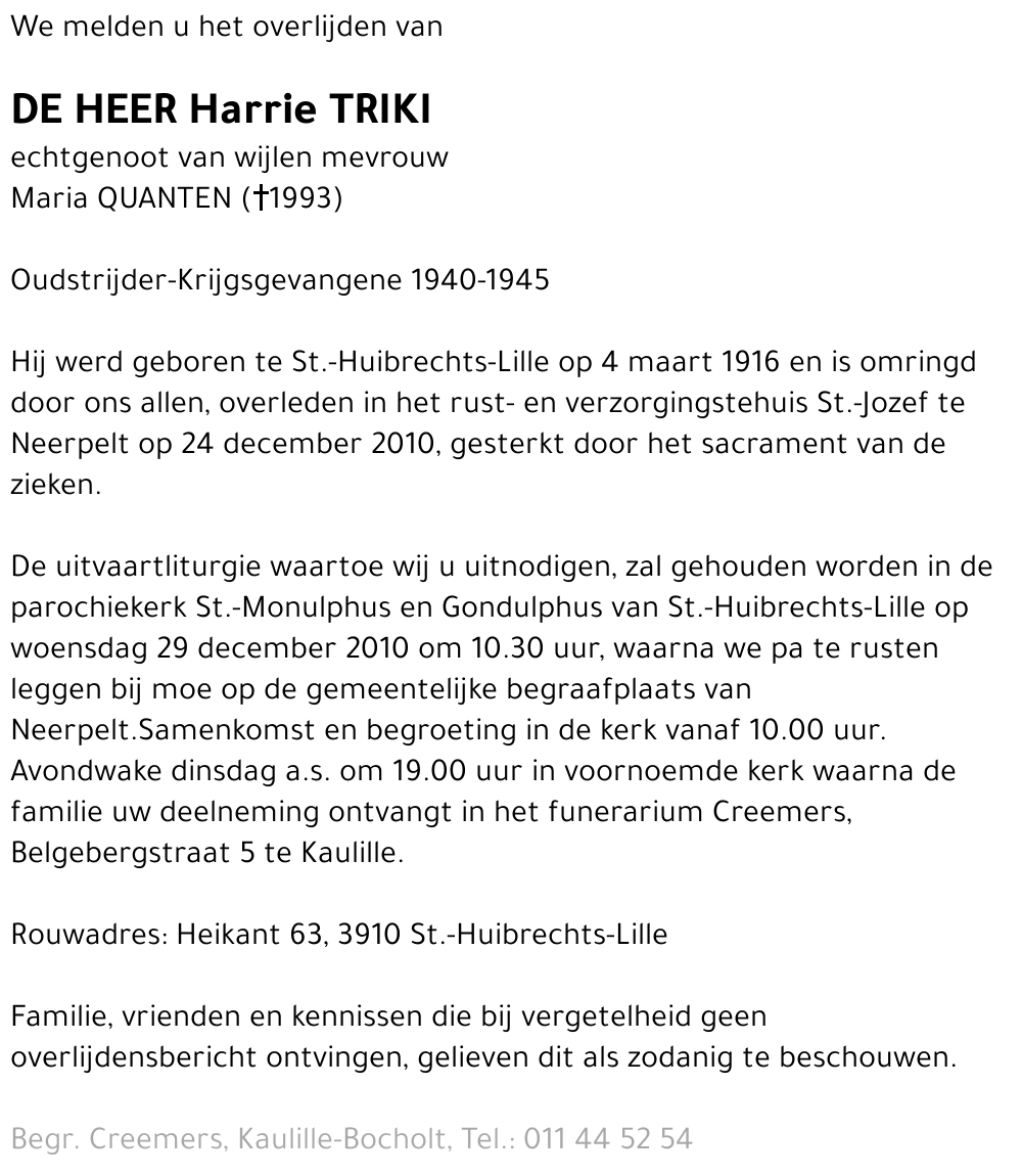 Harrie Triki