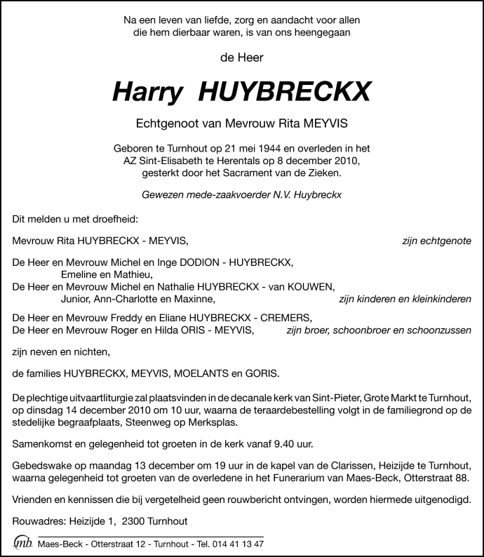 Harry Huybreckx