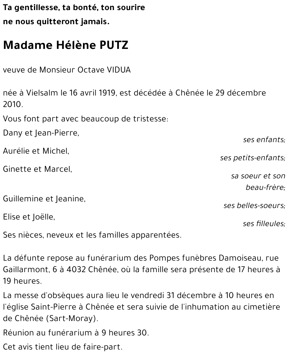 Hélène PUTZ