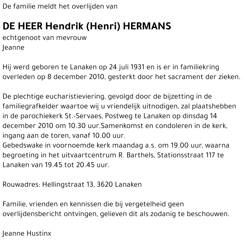 Hendrik Hermans