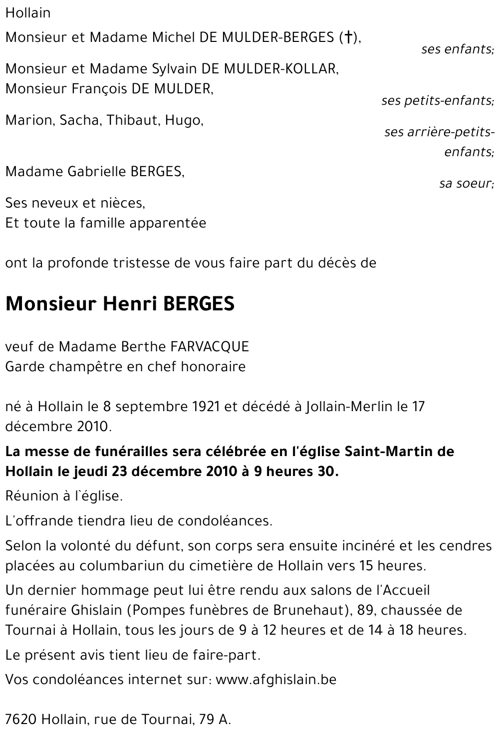 Henri BERGES
