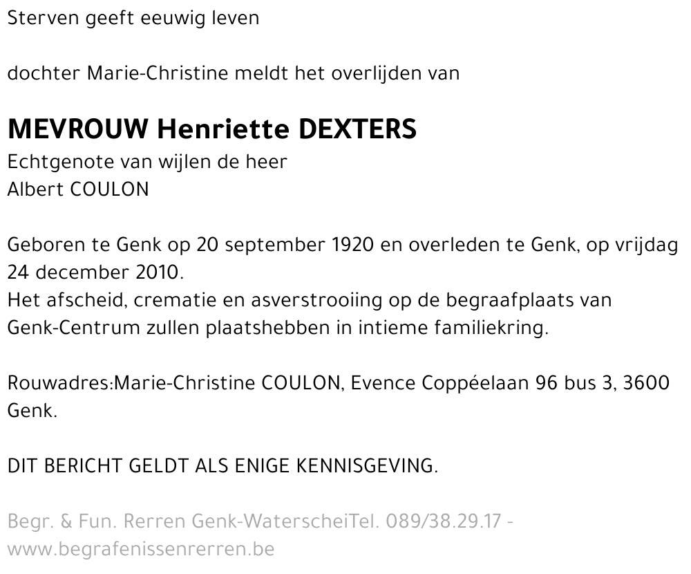 Henriette Dexters