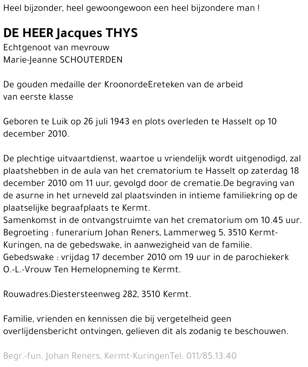 Jacques Thys