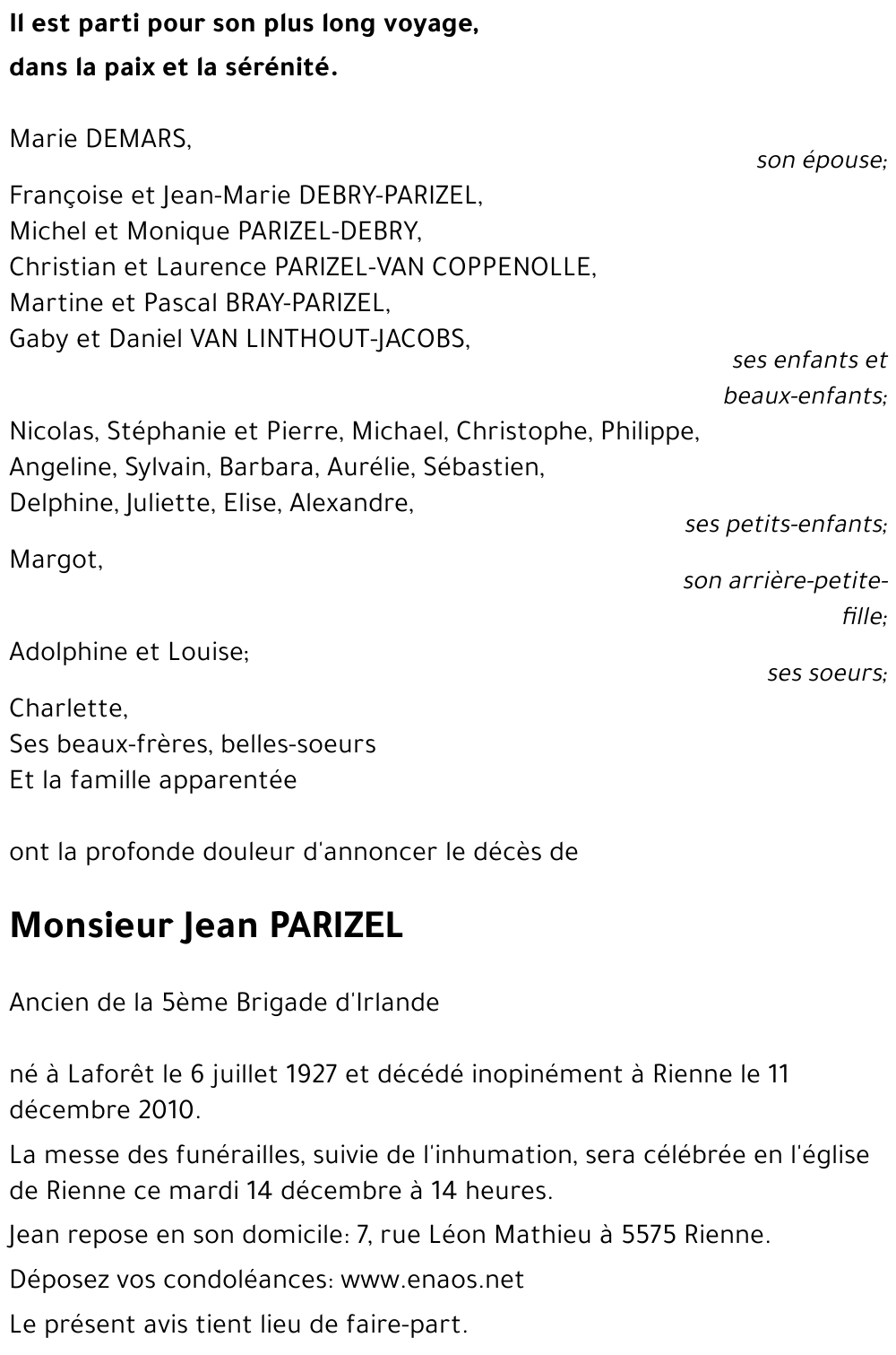 Jean PARIZEL