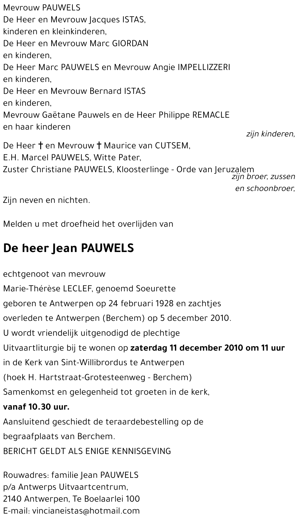 Jean PAUWELS