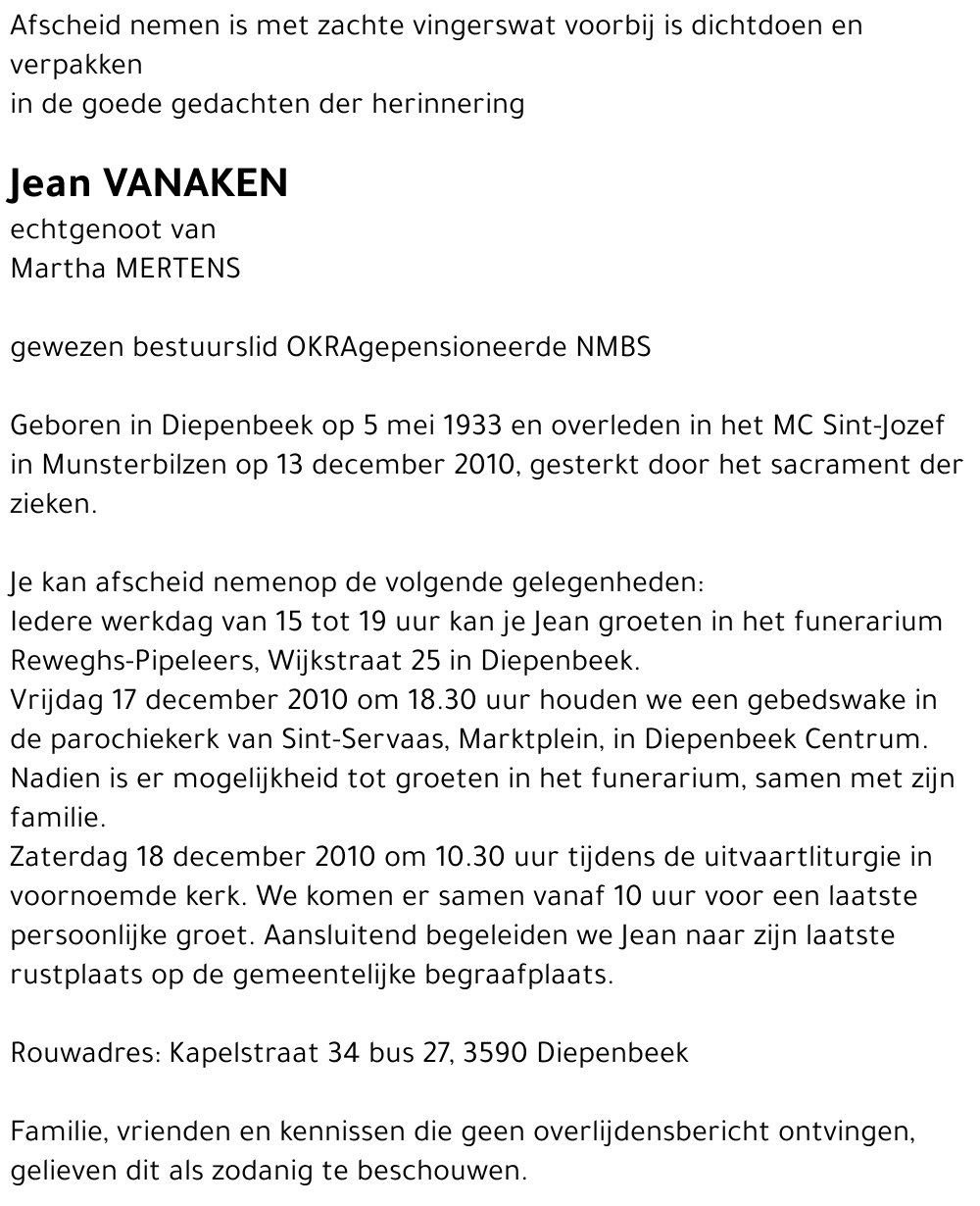 Jean Vanaken
