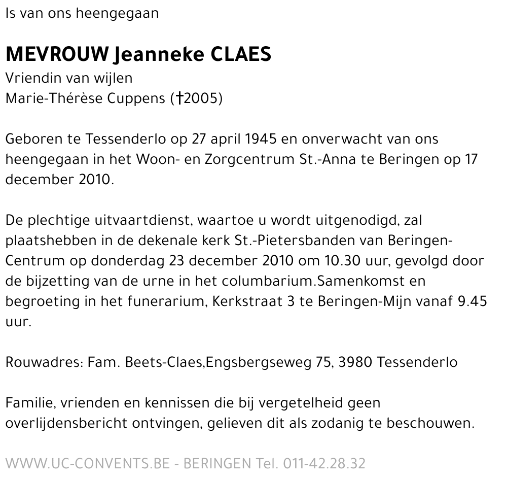 Jeanneke Claes