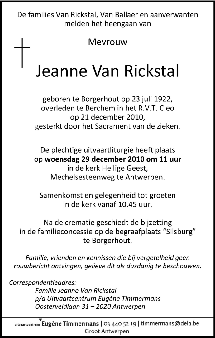 Johanna Van Rickstal