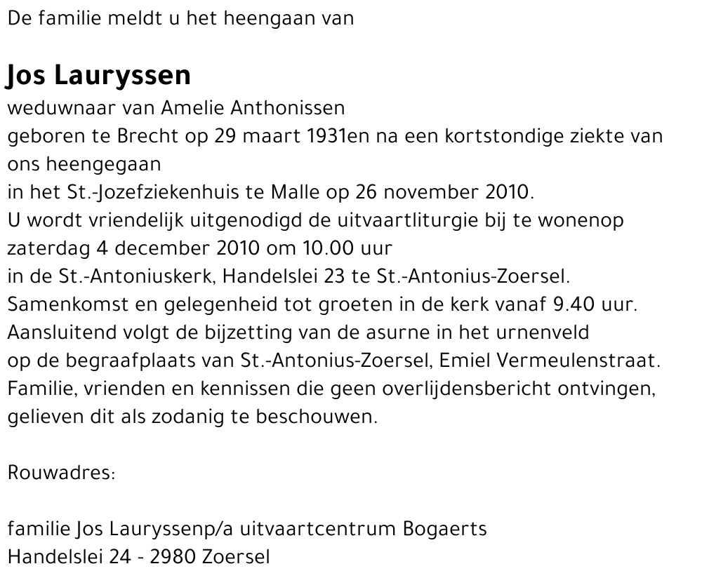 Jos Lauryssen