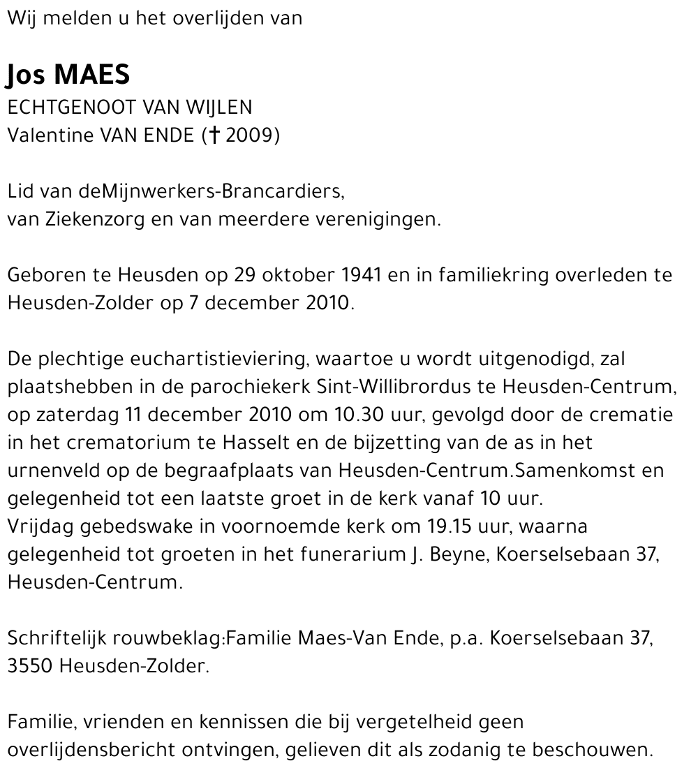 Jos Maes