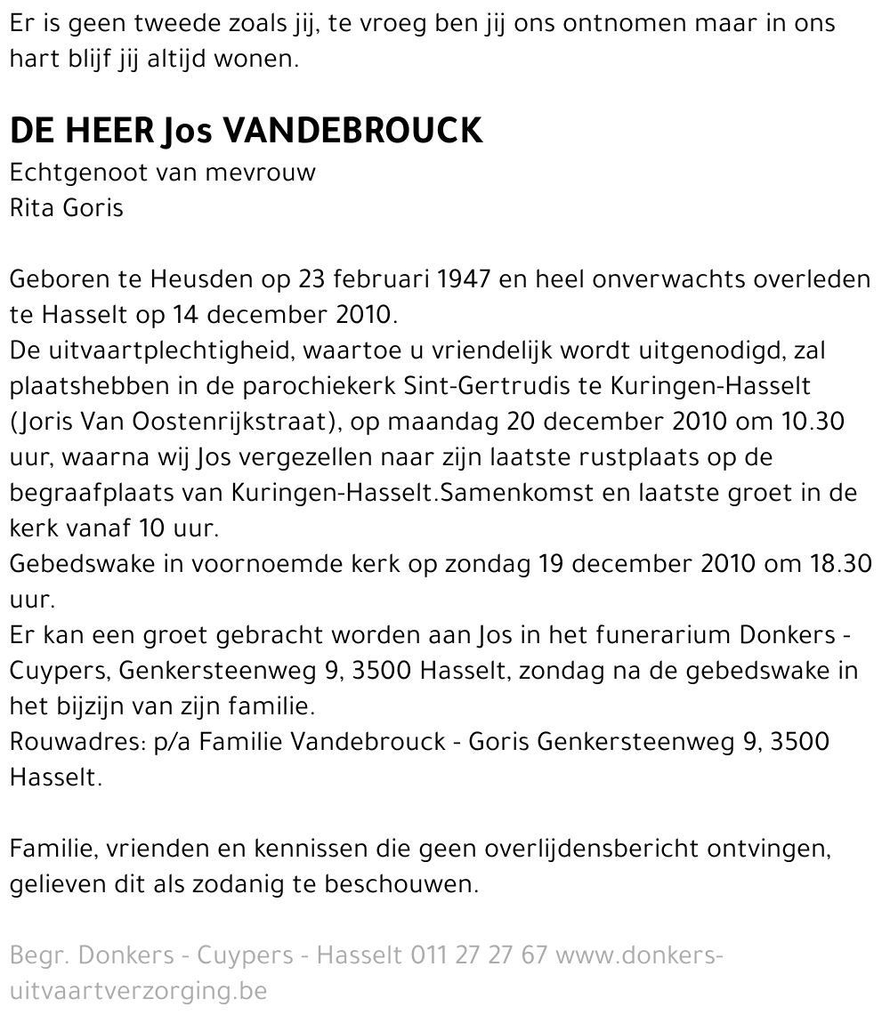 Jos Vandebrouck