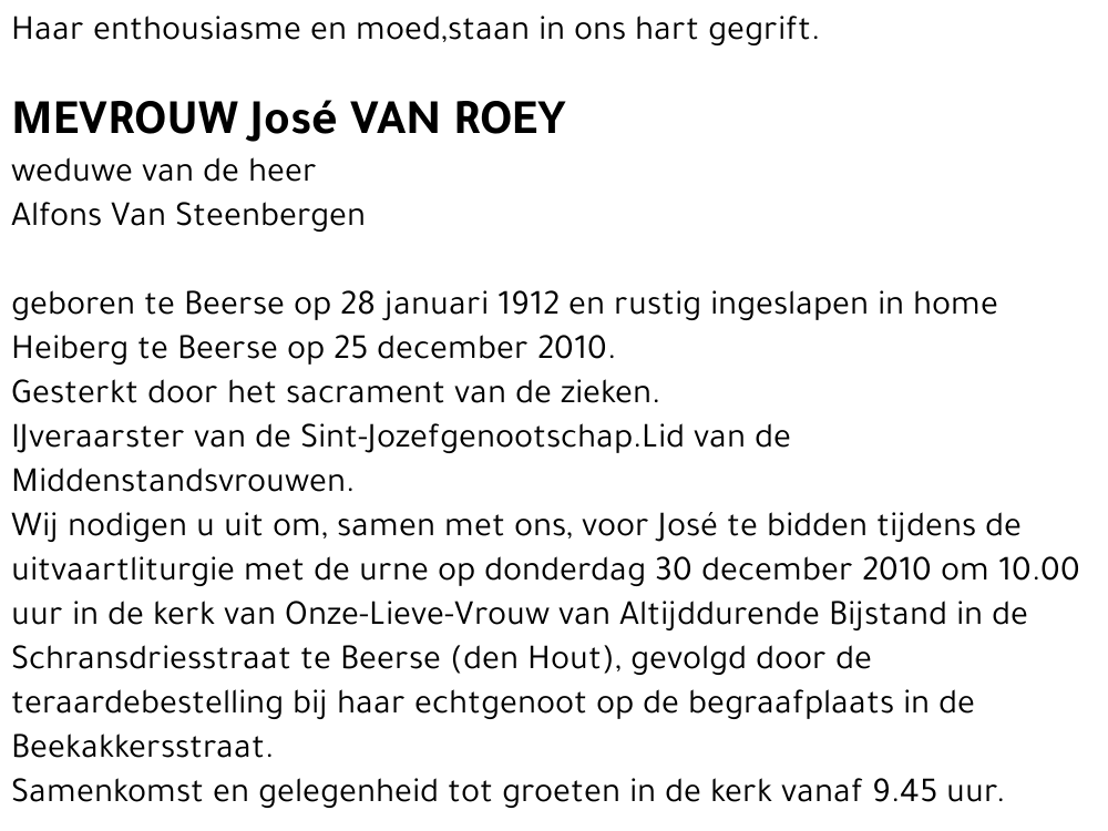 José Van Roey
