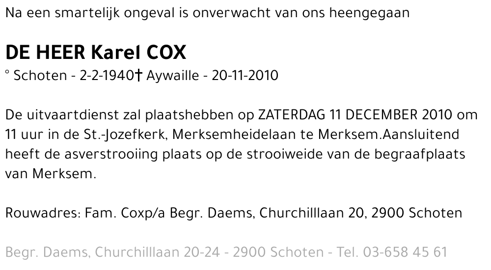 Karel Cox