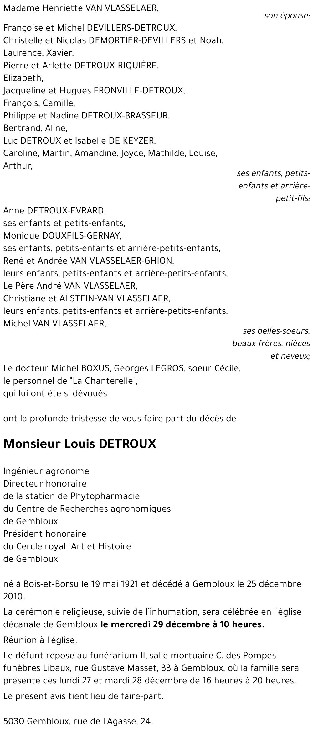 Louis DETROUX