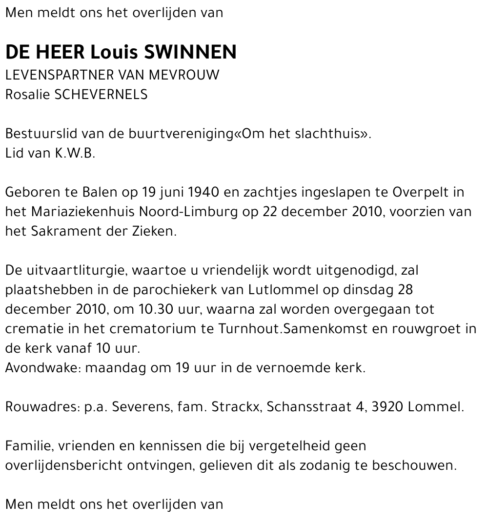 Louis Swinnen