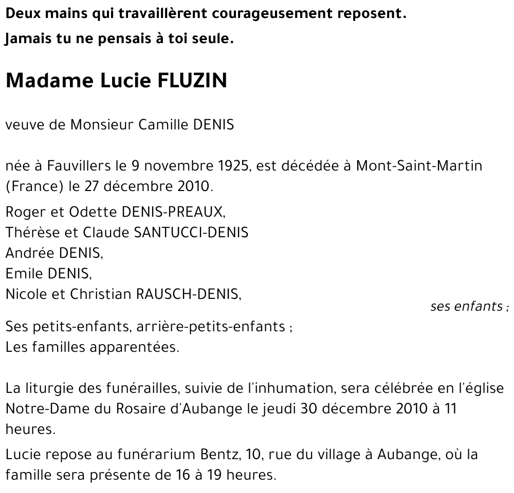 Lucie FLUZIN